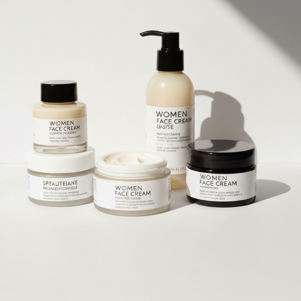 Women's face creams and skincare